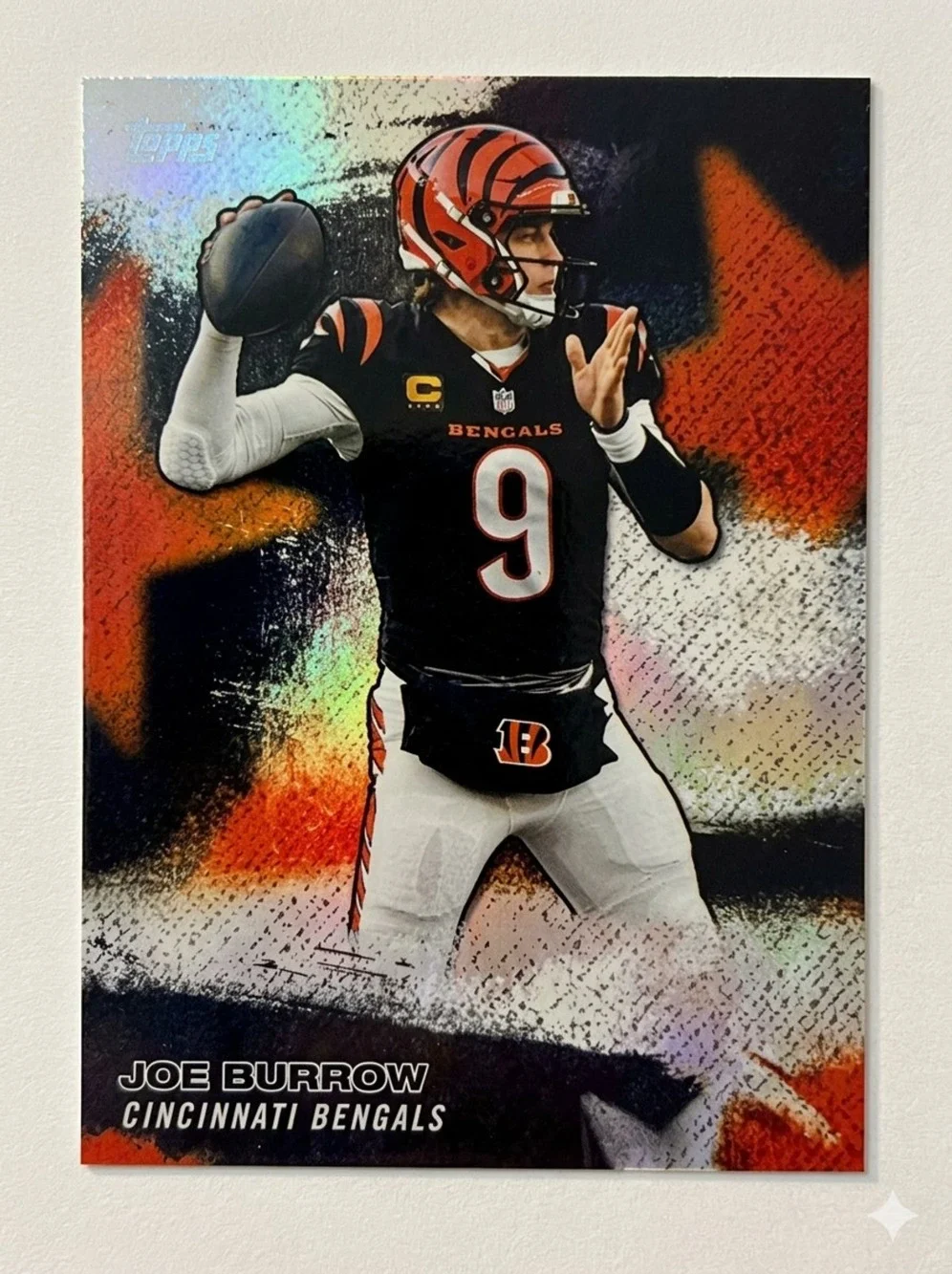 Joe Burrow 2026 Topps Flagship NFL Stars Football Card Cincinnati Bengals Match